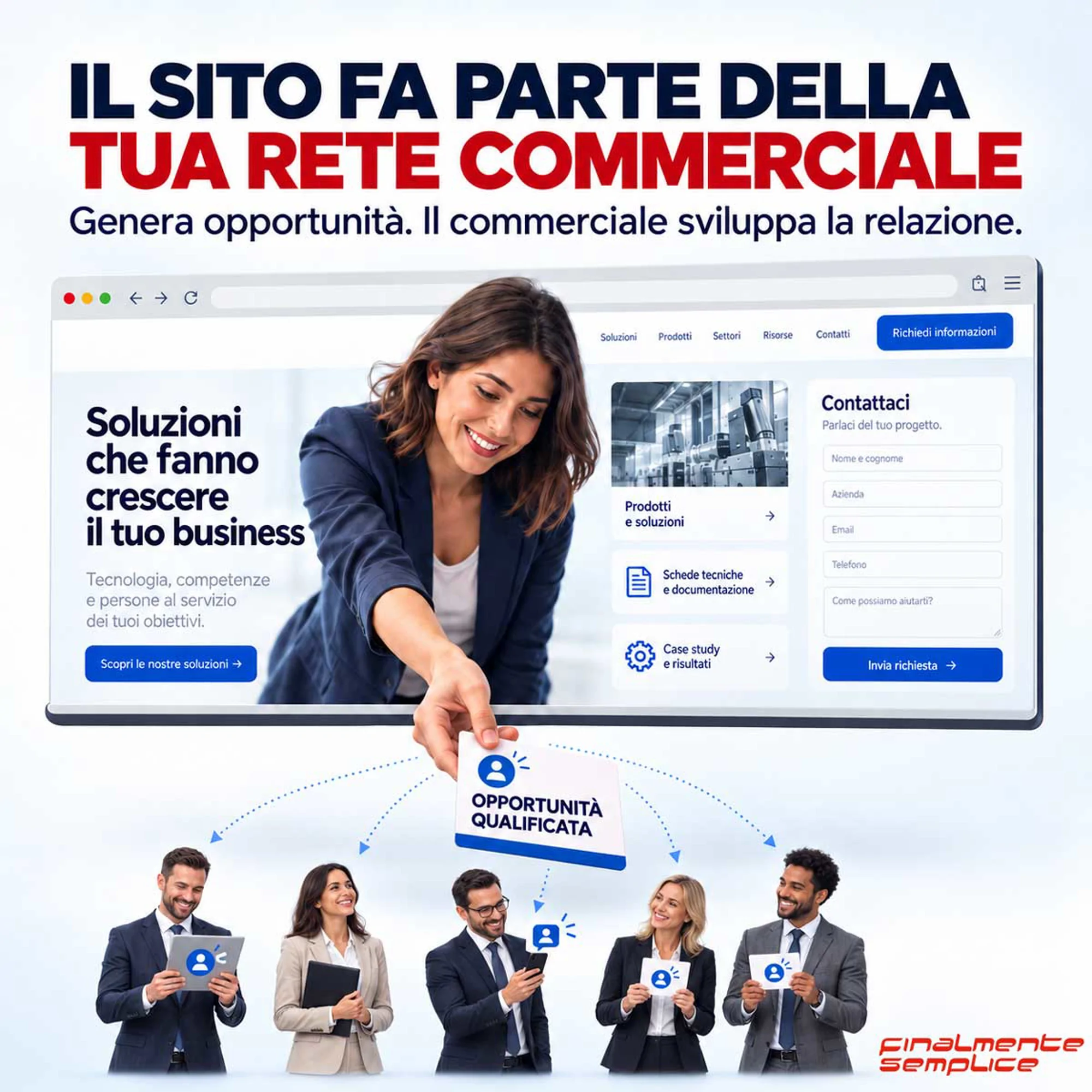 Il sito web diventa parte della rete commerciale: da semplice vetrina ad asset strategico