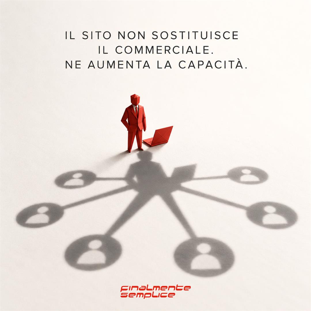 Il sito web non sostituisce il commerciale: come ne aumenta efficienza e raggio d'azione