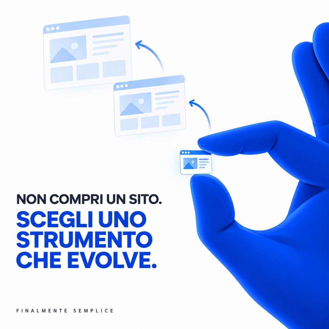 Qui non compri semplicemente un sito. Ecco perché . . .
