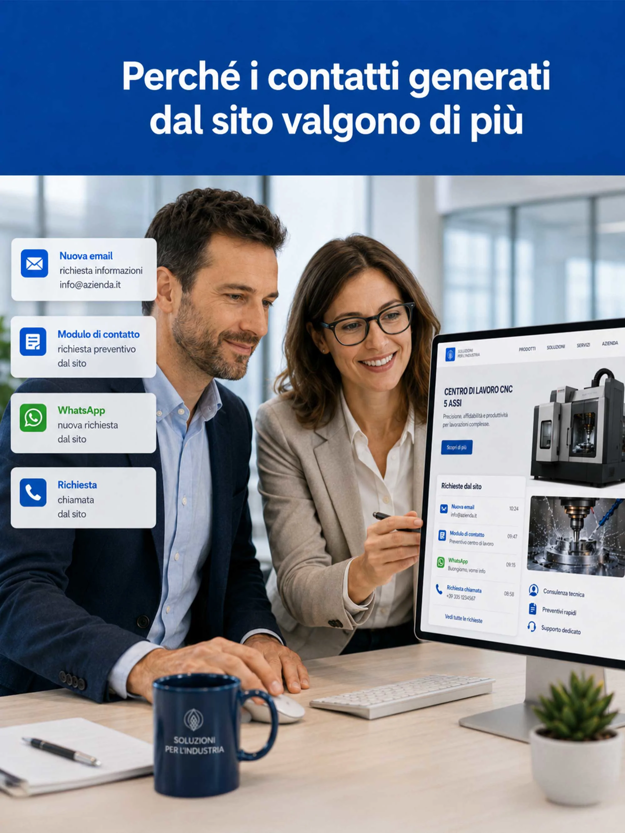 Ecco perché i contatti generati dal sito valgono di più